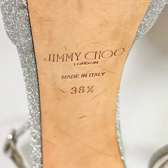 Jimmy Choo Max 150 Glitter Sandal Heel - Picture 7 of 7